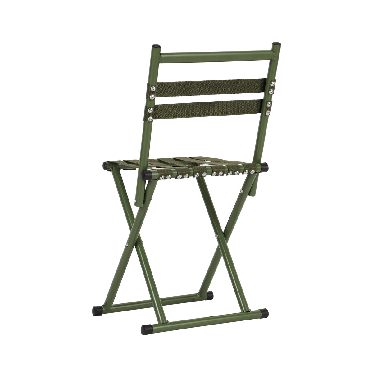 Royalford RF12941 Foldable Camping Chair | Strong Iron Legs |  Durable Woven Strap Seat | Lightweight | Portable Outdoor Chair for Camping, Picnic, Fishing & Travel