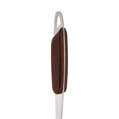Royalford RF12949 Stainless Steel Potato Masher| ergonomic wooden finish handle & durable rust-resistant design| ideal for smooth, lump-free mashing and easy cleaning|