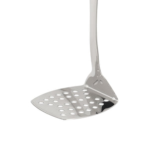 Royalford RF12949 Stainless Steel Potato Masher| ergonomic wooden finish handle & durable rust-resistant design| ideal for smooth, lump-free mashing and easy cleaning|