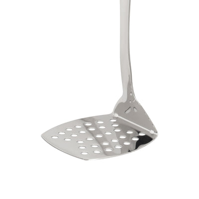 Royalford RF12949 Stainless Steel Potato Masher| ergonomic wooden finish handle & durable rust-resistant design| ideal for smooth, lump-free mashing and easy cleaning|