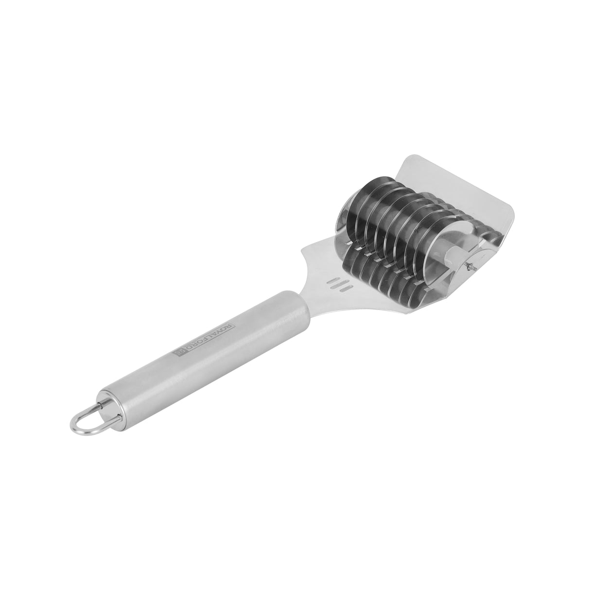Royalford RF12952 Multipurpose Noodle Cutter| durable stainless steel blades, ergonomic handle| sharp edges for effortlessly cutting noodles, pasta & vegetables|