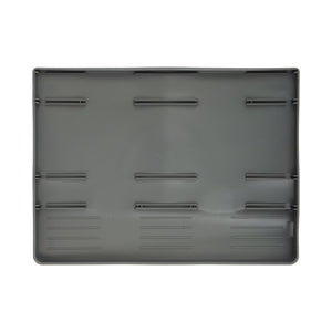 Royalford RF12959 Dish Rack with Cutlery Holder | 10 Plate Capacity | Detachable Drain Board| Space Saving PP Plastic Kitchen Organizer for Countertop & Sink Area Use