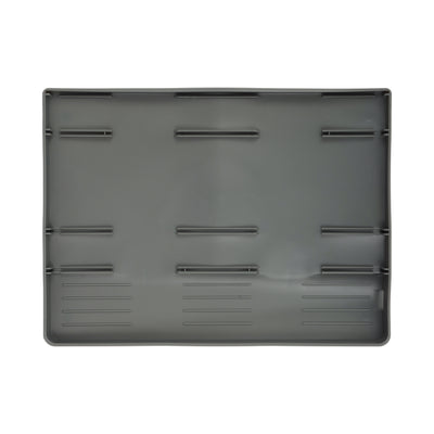 Royalford RF12959 Dish Rack with Cutlery Holder | 10 Plate Capacity | Detachable Drain Board| Space Saving PP Plastic Kitchen Organizer for Countertop & Sink Area Use