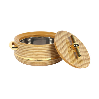 Royalford Woodland RF12965 Insulated Hot Pot 3-Piece Set | Stainless Steel Inner | PU Insulation | Keeps Food Hot & Fresh for Longer | Ideal for curries, rice & hot meals