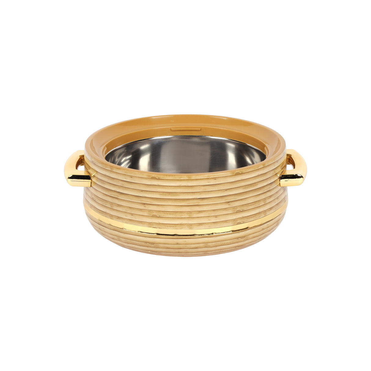 Royalford RF12968 Woodland Insulated Hot Pot 2700ml | Stainless Steel Inner Casing | Super PU Insulation | Twist Lock Lid and Durable PP Outer Body for Serving Food