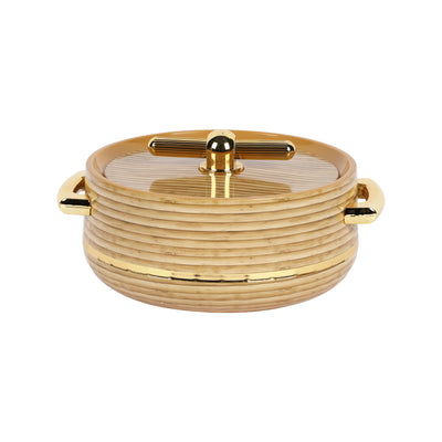 Royalford RF12968 Woodland Insulated Hot Pot 2700ml | Stainless Steel Inner Casing | Super PU Insulation | Twist Lock Lid and Durable PP Outer Body for Serving Food