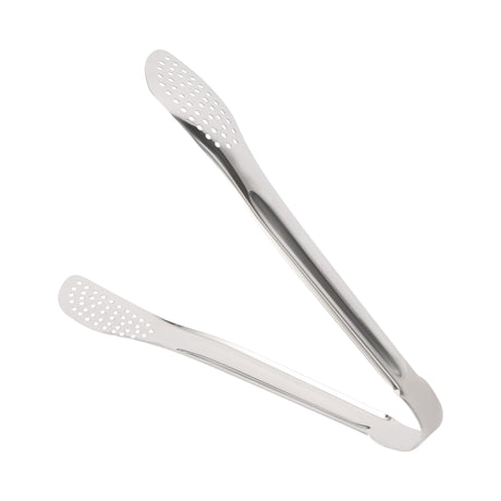 Royalford RF12975 Stainless Steel Food Tong| durable 24cm design with strong grip edges & rust-resistant build| ergonomic handle for easy serving & food handling|