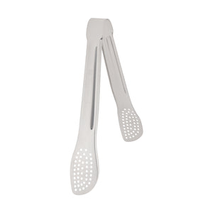 Royalford RF12975 Stainless Steel Food Tong| durable 24cm design with strong grip edges & rust-resistant build| ergonomic handle for easy serving & food handling|