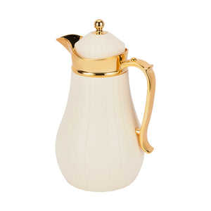 RoyalFord RF12976 Rahma 5 Piece Vacuum Flask Set with Serving Tray | BPA Free Insulated Hot & Cold Coffee Tea Flask Set with Bowls | For Home Hospitality & Majlis Serving