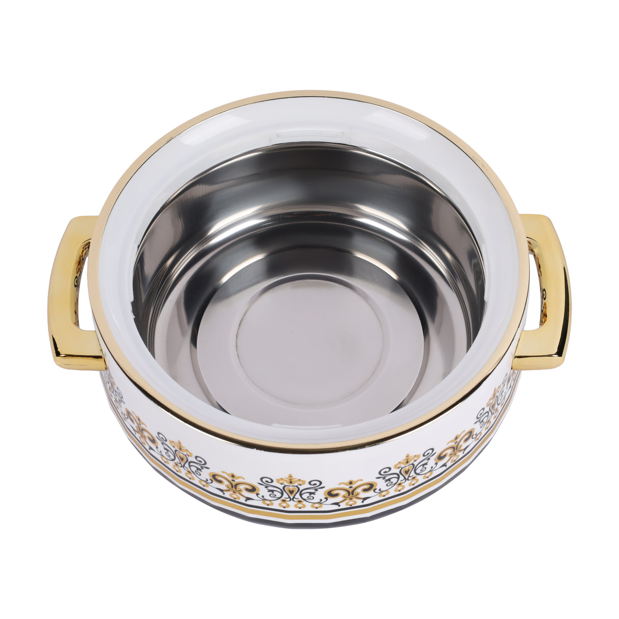 Royalford RF12991 Heritage 1200ml Insulated Hot Pot | Stainless Steel Inner Casing | Super PU Insulation | Firm Twist Lock Lid | Durable PP Outer Body | Elegant Design