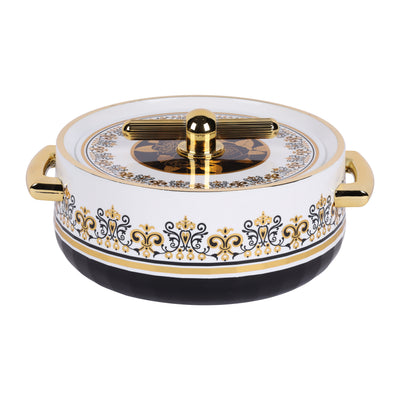 Royalford RF12992 Heritage Insulated Hot Pot 1700ml  | Stainless Steel Inner Casing | Premium PU Insulation | Firm Twist Lock Lid | Durable PP Body Food Warmer