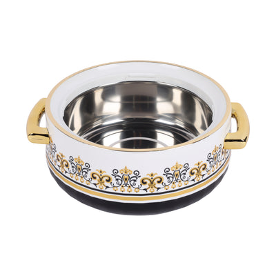 Royalford RF12993 Heritage Insulated Hot Pot 2700ML | Stainless Steel Inner Casing | Super PU Insulated  | Durable PP Outer Body | Firm Twist Lock Lid | Premium Design