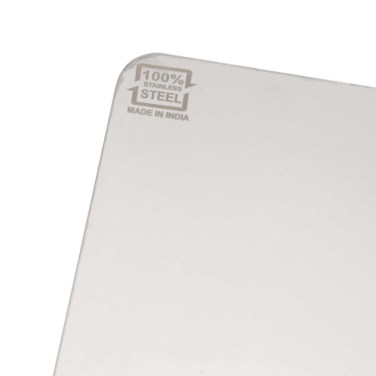 Royalford RF12994 Small Stainless Steel Table Top Chopping Board | SS304 Food Grade Counter Fit Cutting Board | Folded Edge | BPA Free | Durable & Easy to Clean