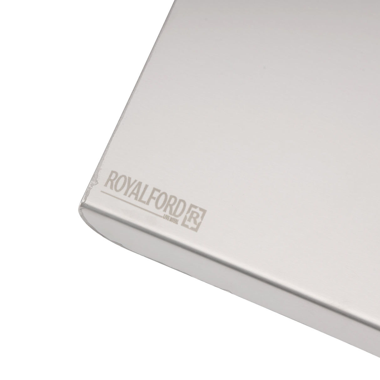 Royalford RF12994 Small Stainless Steel Table Top Chopping Board | SS304 Food Grade Counter Fit Cutting Board | Folded Edge | BPA Free | Durable & Easy to Clean