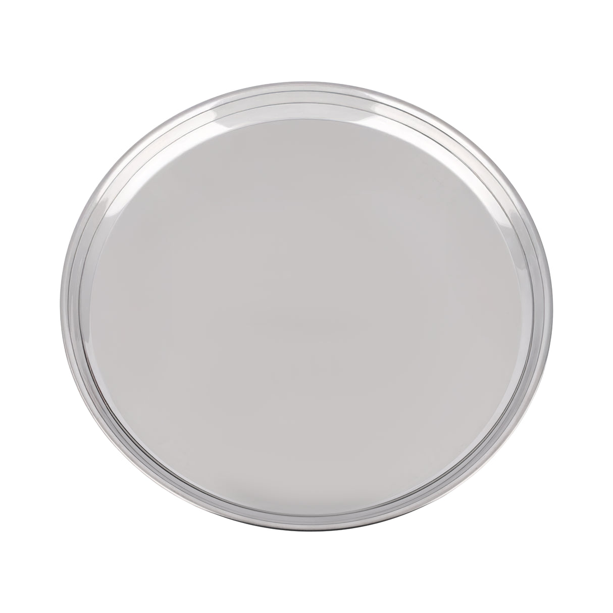 RoyalFord RF13001 28cm Stainless Steel Plate | Durable Rust Resistant Dinner Serving Plate | Perfect for  Kitchen &  Restaurant Dining Use | Reusable Round Food Plate