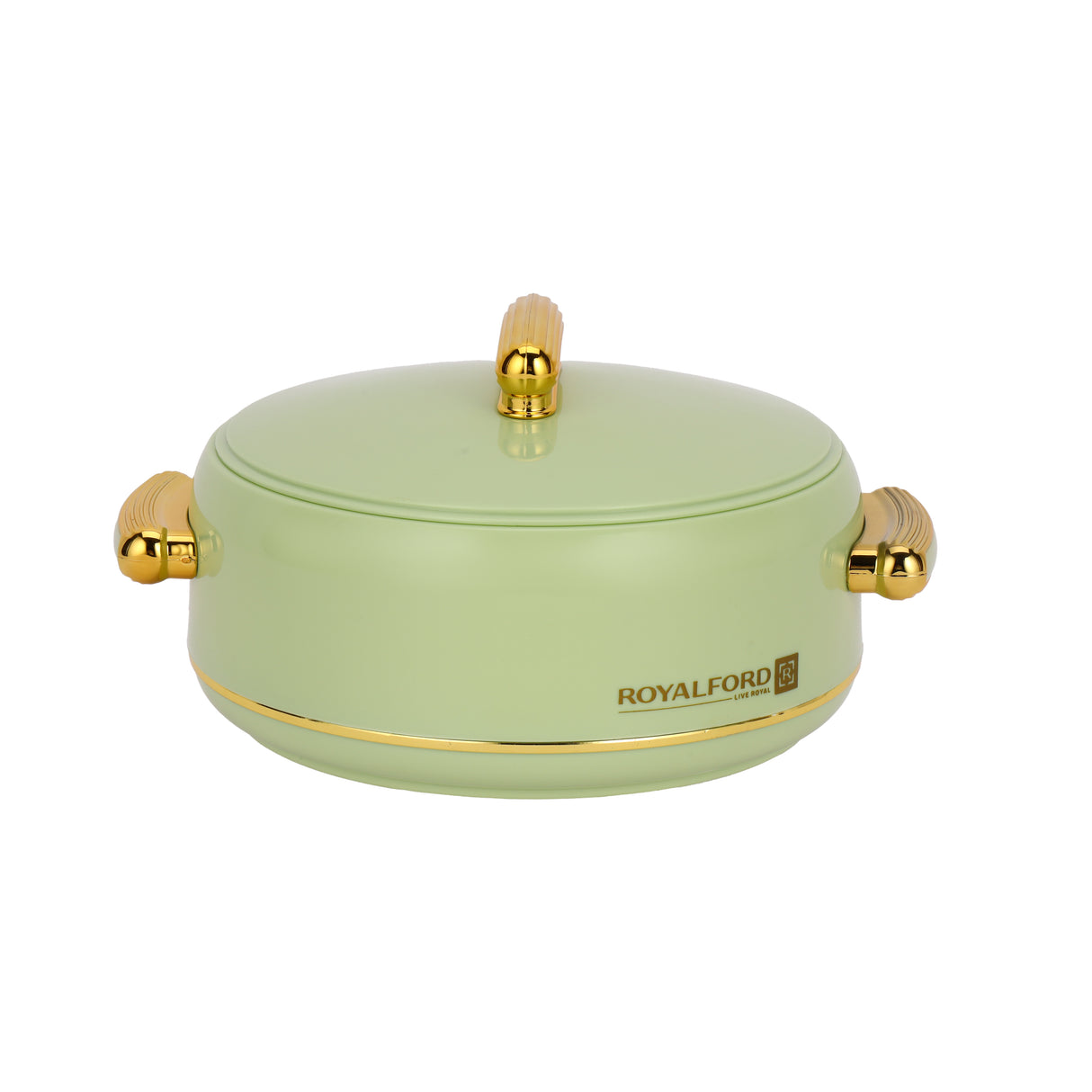 Royalford RF13014 Excelia 1600ml Insulated Hot Pot | Stainless Steel Inner Casing | Super PU Insulation | Firm Twist Lock Lid | Durable PP Body for Hot & Fresh Serving