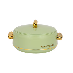 Royalford RF13014 Excelia 1600ml Insulated Hot Pot | Stainless Steel Inner Casing | Super PU Insulation | Firm Twist Lock Lid | Durable PP Body for Hot & Fresh Serving