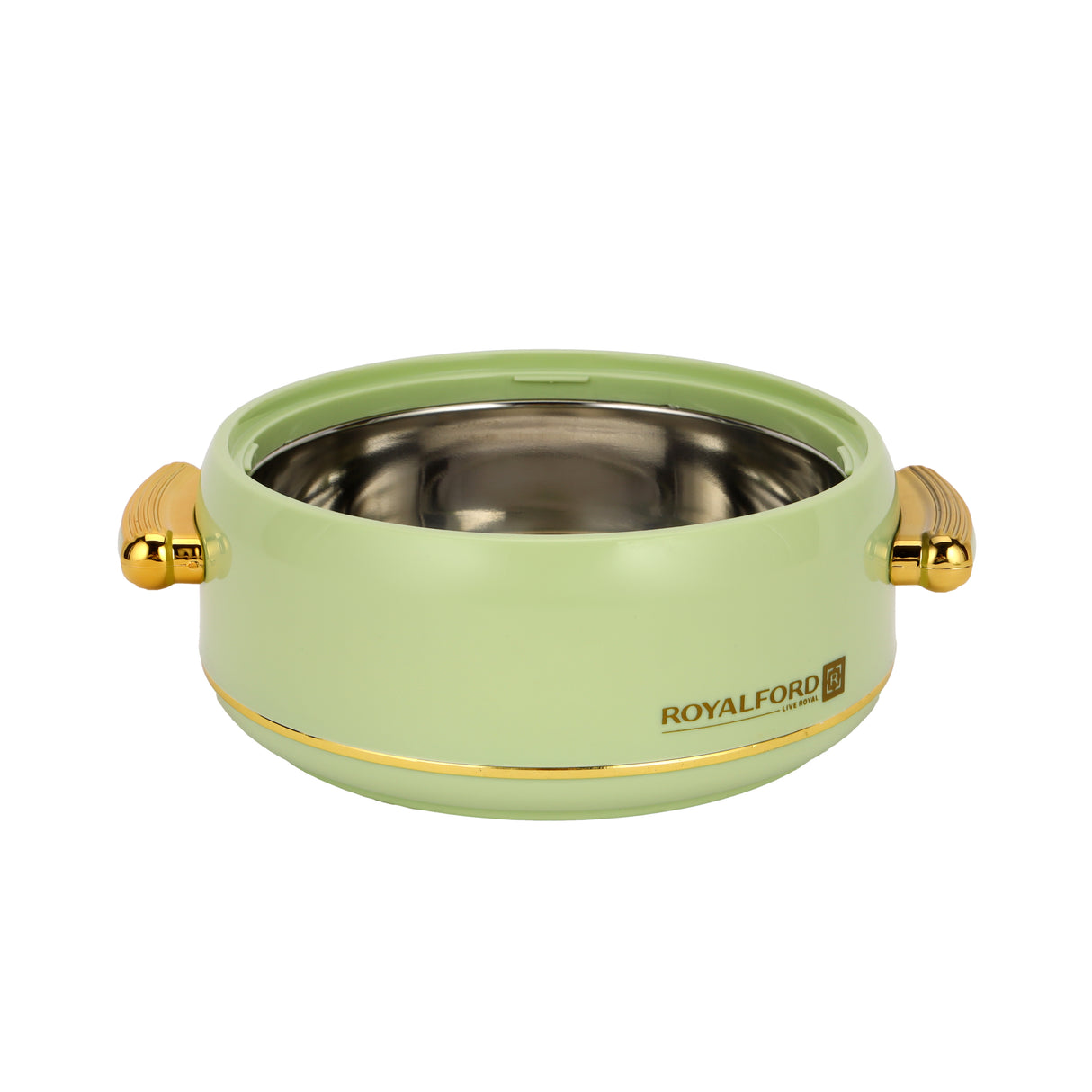Royalford RF13014 Excelia 1600ml Insulated Hot Pot | Stainless Steel Inner Casing | Super PU Insulation | Firm Twist Lock Lid | Durable PP Body for Hot & Fresh Serving