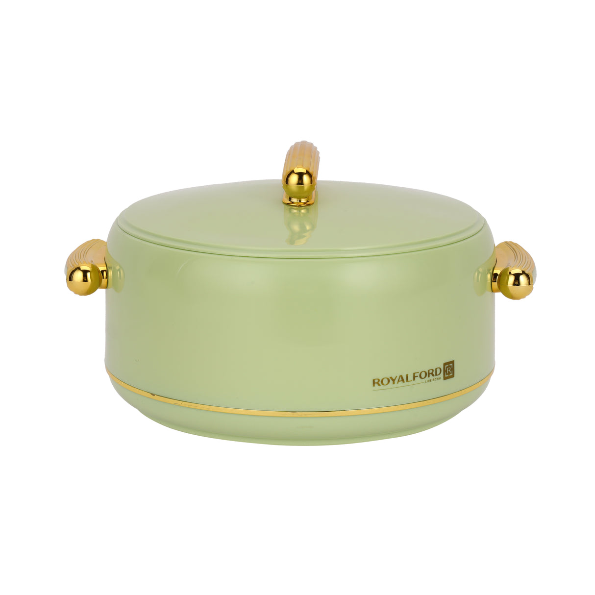 Royalford RF13016 Excelia 3500ml Insulated Hot Pot | SS Inner Casing| Super PU Insulation| Firm Twist Lock Lid| Durable PP Body| Premium Casserole for Hot & Fresh Serving