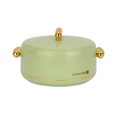 Royalford RF13016 Excelia 3500ml Insulated Hot Pot | SS Inner Casing| Super PU Insulation| Firm Twist Lock Lid| Durable PP Body| Premium Casserole for Hot & Fresh Serving
