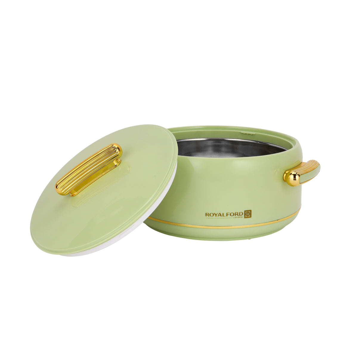 Royalford RF13017 Excelia Insulated Hot Pot 3PC Set | features stainless steel inner casing, premium PU insulation and three sizes to keep food hot,longer hours
