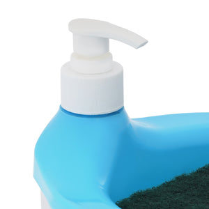 Royalford RF13043 Smart Dispenser & Sponge Set| easy press pump, built-in sponge holder & durable design| efficient cleaning solution for kitchen & bathroom use|