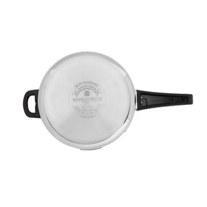 RoyalFord RF13047 Triply Stainless Steel Pressure Cooker 5L | Triply Base | Induction Compatible Stainless Steel Cooker | 3X Faster Heating | Energy Efficient | Durable