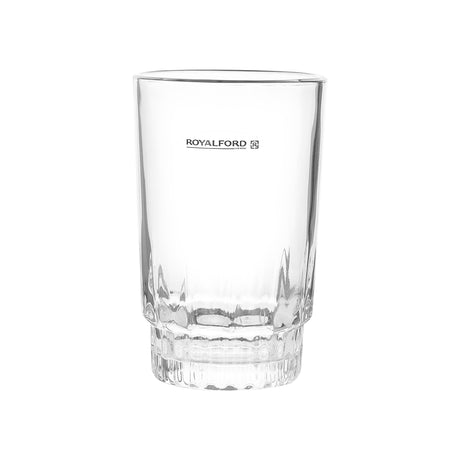Royalford RF1385-GT6 6PCS Glass Tumbler Set |Clear Drinking Glasses | Durable Water Juice Beverage Cups | Elegant Transparent Drinkware Set for Kitchen & Dining Table Use