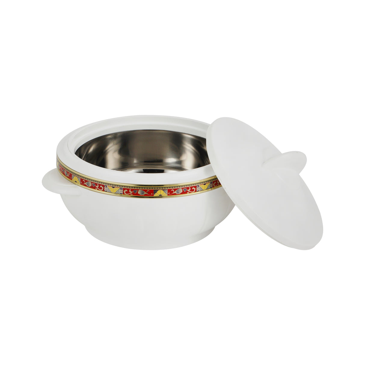 Royalford RF1639 Classic Casserole Deluxe 1600ml | Highly Insulated Stainless Steel Serving Bowl | Secure Lid  Durable Outer Body & Heat Retention for Hot Food Storage