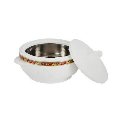 Royalford RF1639 Classic Casserole Deluxe 1600ml | Highly Insulated Stainless Steel Serving Bowl | Secure Lid  Durable Outer Body & Heat Retention for Hot Food Storage