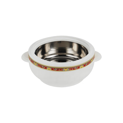 Royalford RF1639 Classic Casserole Deluxe 1600ml | Highly Insulated Stainless Steel Serving Bowl | Secure Lid  Durable Outer Body & Heat Retention for Hot Food Storage