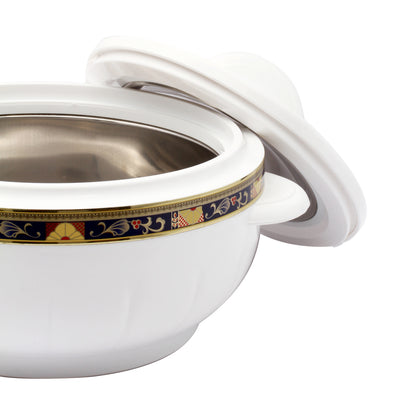 Royalford RF1638 Classic Deluxe Casserole 1600ml | Highly Insulated Stainless Steel Hot Pot with Steel Lid & Inner Bowl for Serving Rice, Curry, Biryani & Chapati