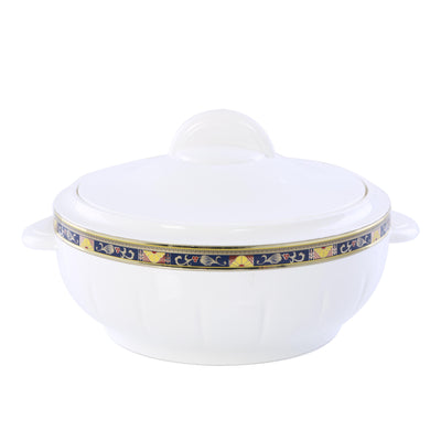 Royalford RF1638 Classic Deluxe Casserole 1600ml | Highly Insulated Stainless Steel Hot Pot with Steel Lid & Inner Bowl for Serving Rice, Curry, Biryani & Chapati
