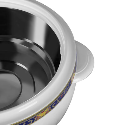 Royalford RF1641 Classic Deluxe Insulated Casserole 3500 ml | Stainless Steel Bowl & Lid| Highly Insulated Heat Retention Hot Pot |Suitable for Serving Rice, Biryani, etc