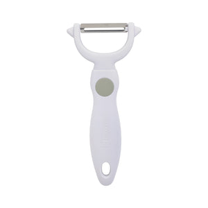 Royalford RF1659-YP Stainless Steel Y-Peeler| sharp blade ensures smooth peeling & ergonomic ABS+TPR handle| non-slip grip, durable design, ideal for fruits & vegetables|