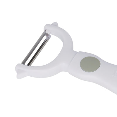 Royalford RF1659-YP Stainless Steel Y-Peeler| sharp blade ensures smooth peeling & ergonomic ABS+TPR handle| non-slip grip, durable design, ideal for fruits & vegetables|