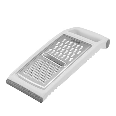 Royalford RF1666-G Stainless Steel Flat Grater | Ultra Sharp Food Grade Blades| Ergonomic Grip Handle | Dishwasher Safe Kitchen Grater for Cheese, Vegetables & Fruits