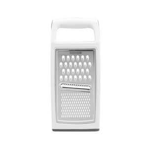 Royalford RF1666-G Stainless Steel Flat Grater | Ultra Sharp Food Grade Blades| Ergonomic Grip Handle | Dishwasher Safe Kitchen Grater for Cheese, Vegetables & Fruits