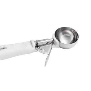 Royalford RF1670-ICS Stainless Steel Ice Cream Scoop | Ergonomic ABS Handle | Heavy Duty Ice Cream Scooper | Spring Action Release for Perfect Dessert Portions