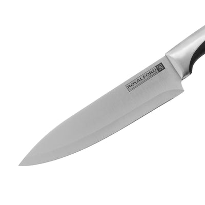 RoyalFord RF1801-CK 8 Inch Chef Knife | Stainless Steel Sharp Kitchen Knife | Ergonomic Handle | Durable Professional Cooking Cutting Tool for Home &  Restaurant Use