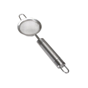Royalford RF2048-S6.5 6.5cm Stainless Steel Strainer| durable fine mesh for smooth straining and Ergonomic handle| easy to clean, for tea, juice, and daily use|