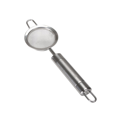 Royalford RF2048-S6.5 6.5cm Stainless Steel Strainer| durable fine mesh for smooth straining and Ergonomic handle| easy to clean, for tea, juice, and daily use|