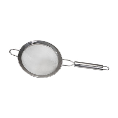 RoyalFord RF2050-S15.2 Stainless Steel Strainer | 15.2cm Durable Kitchen Sieve | Ergonomic Handle | Dishwasher Safe Food Draining Tool | Perfect  for Home Cooking