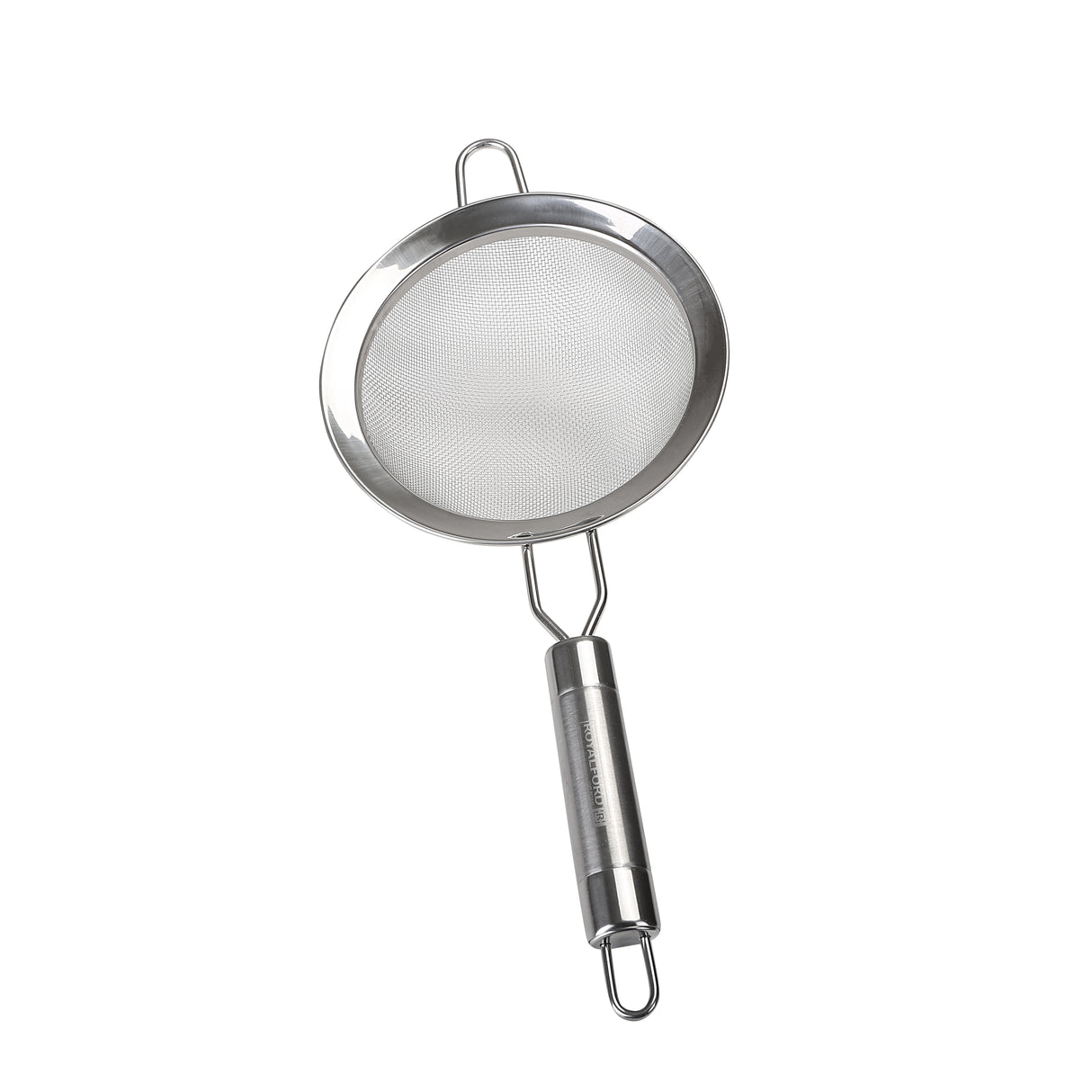RoyalFord RF2050-S15.2 Stainless Steel Strainer | 15.2cm Durable Kitchen Sieve | Ergonomic Handle | Dishwasher Safe Food Draining Tool | Perfect  for Home Cooking