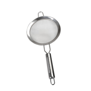 RoyalFord RF2050-S15.2 Stainless Steel Strainer | 15.2cm Durable Kitchen Sieve | Ergonomic Handle | Dishwasher Safe Food Draining Tool | Perfect  for Home Cooking