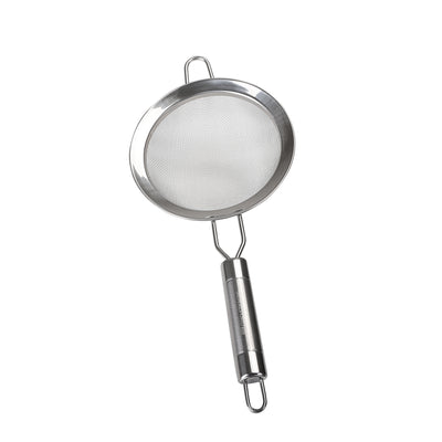 RoyalFord RF2050-S15.2 Stainless Steel Strainer | 15.2cm Durable Kitchen Sieve | Ergonomic Handle | Dishwasher Safe Food Draining Tool | Perfect  for Home Cooking