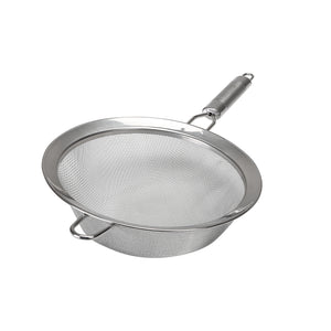 Royalford RF2051 S20 Stainless Steel Strainer 20cm | Durable Rust-Resistant Kitchen Colander | Ergonomic Gripped Handle | Fine Mesh Drainage & Dishwasher Safe Design