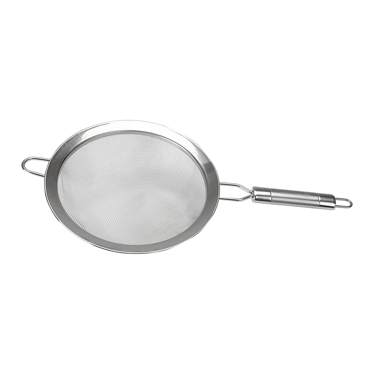 Royalford RF2051 S20 Stainless Steel Strainer 20cm | Durable Rust-Resistant Kitchen Colander | Ergonomic Gripped Handle | Fine Mesh Drainage & Dishwasher Safe Design
