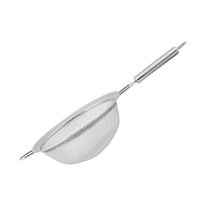 Royalford RF2051 S20 Stainless Steel Strainer 20cm | Durable Rust-Resistant Kitchen Colander | Ergonomic Gripped Handle | Fine Mesh Drainage & Dishwasher Safe Design