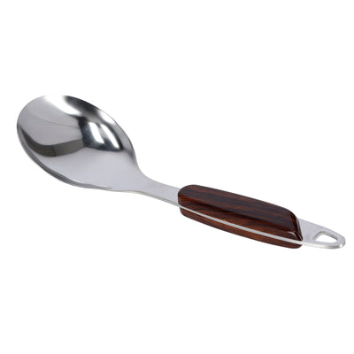Royalford RF2060 Stainless Steel Rice Spoon| ergonomic grip handle & durable rust-resistant build| dishwasher safe, ideal for serving rice, grains, and everyday use|